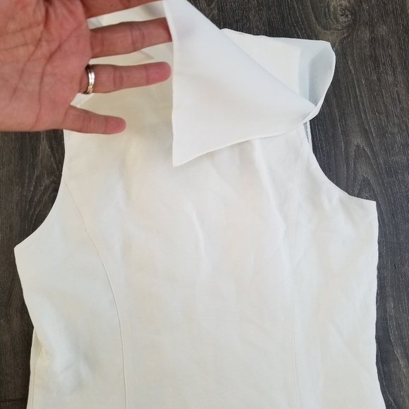 Limited White Linen Button Up Dress - size 10 - Picture 6 of 8